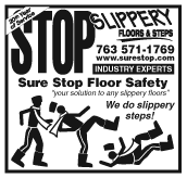 STOP SLIPPERY FLOORS AND STEPS